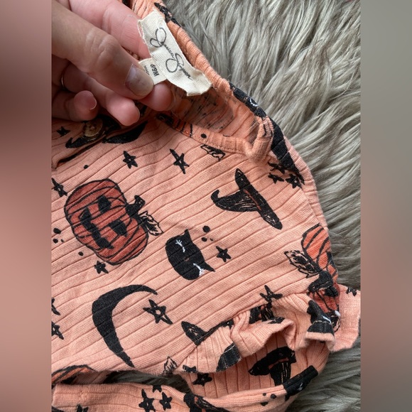 🌙🐈‍⬛ Baby Girls Aesthetic Halloween Pajamas - Picture 7 of 7